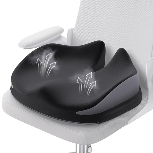 Almofada Coccyx BENAZCAP (Preto - 14 x 12 cm) Lopsch - Almofadas para cadeiras e sofás - preto, 14 x 12 cm, almofada coccyx