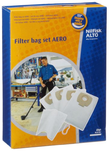 Sacos para Aspirador NILOX 155721 (4 unidades) Nilfisk - Acessórios de aspirador - sacos para aspirador, nilox, 155721, 4 unidades, capacidade pó, filtro saco polvo