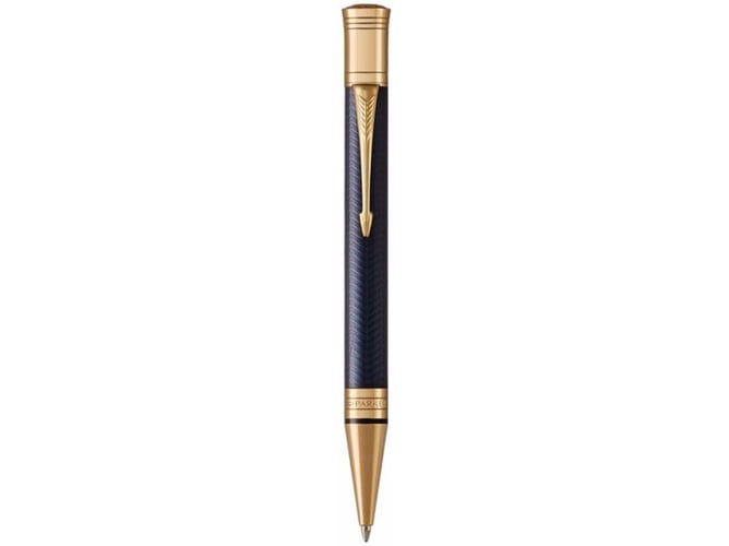 Caneta de Tinta Permanente PARKER IM Preto, Dourado e Azul PARKER - Canetas - tinta permanente, 0,8mm, ponta redonda, mecanismo de segurança