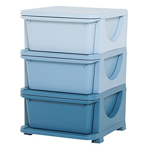 Organizador de brinquedos HOMCOM 371-001 (Azul) HOMCOM - Gavetas de armazenamento doméstico - brinquedos, azul