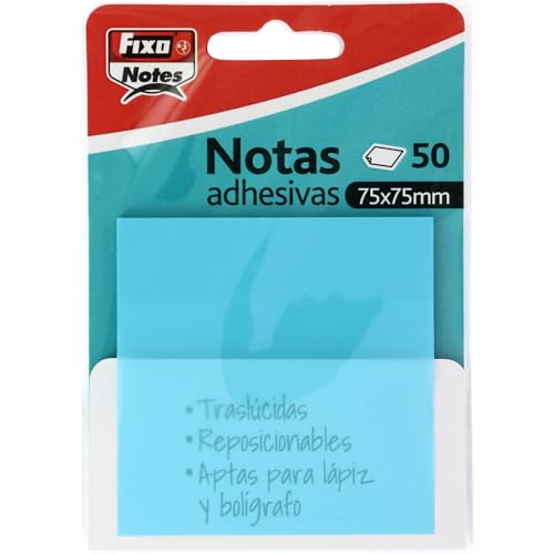Fixo Notes 50 Post-It Transparentes 75 X 75 Mm Grafoplas del Noroeste,S.A. - Notas autoadesivas - post-it, transparentes, 75 x 75 mm