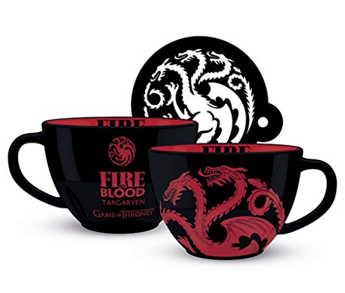 Caneca THE GUND COMPANY Game Of Thrones Targaryen Game of Thrones - Canecas - 315 ml, cerâmica, asa, game of thrones