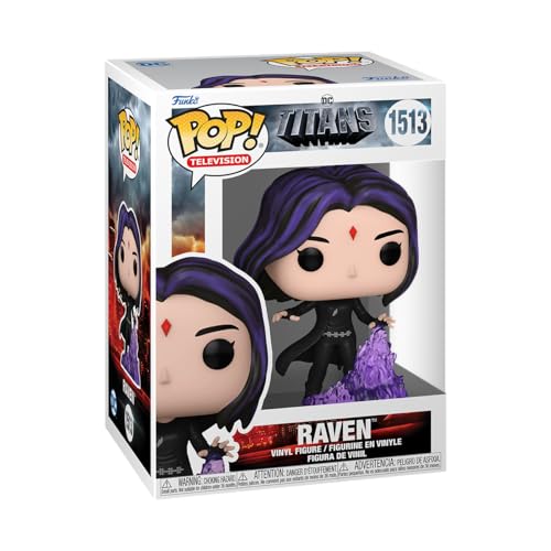 Figura FUNKO Pop Tv: Titans Raven 577 (Idade Mínima Recomendada: 4 anos) Funko - Brinquedos - figura, funko pop tv, titans raven, idade mínima recomendada, vinil, carregador usb