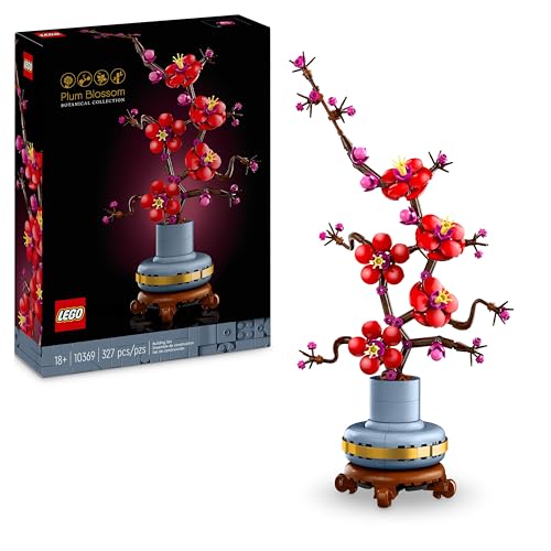 LEGO - Flor de Ciruela (Idade Mínima: 18) LEGO - Blocos de encaixe - flor, ciruela, botanical, arte da construção