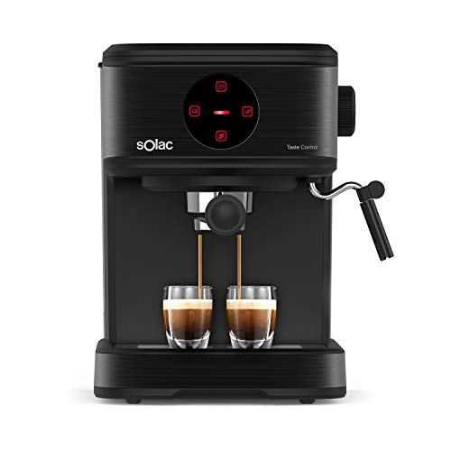 Máquina de Café Expresso Solac Taste Control | Preto (Pequeno Almoço / Café) Solac - Máquinas de café espresso - expresso, preto, taste control