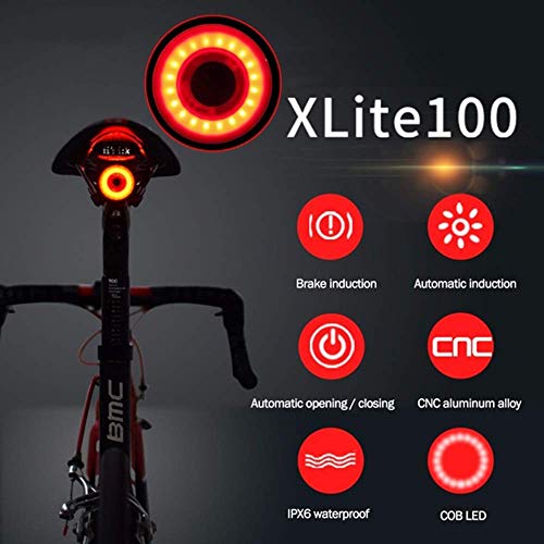 Luz Inteligente para Bicicleta Luz Inteligente Recarregável Usb 800Mah Dewanxin - Luzes de segurança e refletores esportivos - recarregável, usb 800mah, sem fios, universal
