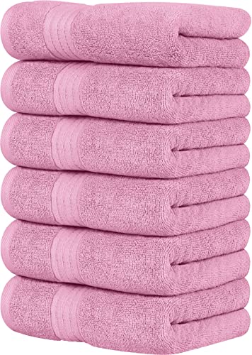 Conjunto de Toalhas UTOPIA TOWELS Rosa (Algodão - 41x71 cm) Utopia Towels - Toalhas de banho e panos de limpeza - algodão, 41x71 cm, rolo, banho
