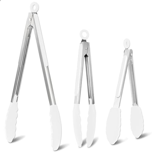 Conjunto de 3 Pinças de Silicone LESEED LESEED - Pinças de Cozinha - silicone, antiaderentes, 230ºc, inox