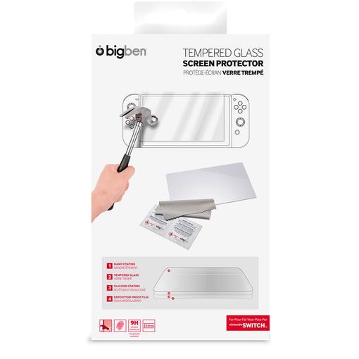 Protector de pantalla para Nintendo Switch BIGBEN INTERACTIVE SWITCHTEMPGLASS BIGBEN - Protetores de tela - nintendo switch, protector de tela, transparente