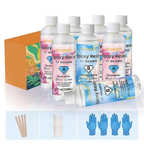 Resina Eposidio IHRDNNR Transparente 960 Ml OYOWOOA - Cola e adesivos de hardware - epoxidio, transparente, 960 ml