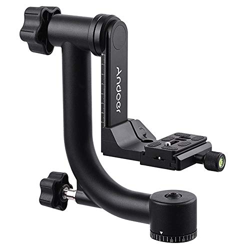 Cabeça Trípode ANDOER 1/4'' Ballhead (Alumínio) Andoer - Cabeças de tripé e monopé - tripé, alumínio, preto, 1,47 kg