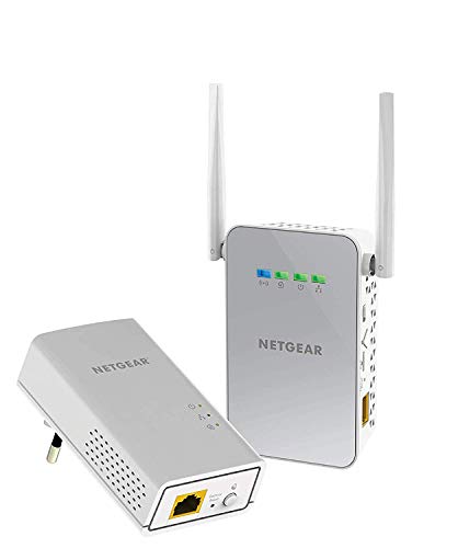 Powerline NETGEAR PL1000-100PES (AV1000 - Passthrough) Netgear - Adaptadores power over ethernet - av1000, passthrough, ca, sem fios