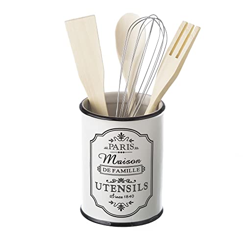 Porta Talheres LOLAHOME Paris (Branco - Cerâmica - 10 x 14 cm) LOLAhome - Suportes e racks para utensílios de cozinha - cerâmica, 10x14 cm