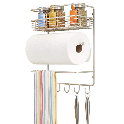 Suporte para Rolos de Cozinha MDESIGN 4 Espaços mDesign - Suportes e dispensadores de papel toalha - suporte, rolos de cozinha, 4 espaços