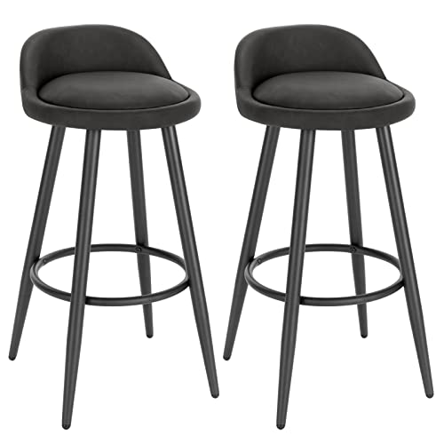 Conjunto de 2 Bancos WOLTU BHT327AN-2 (Castanho - 93x42x43 cm - Aço) WOLTU - Cadeiras de escritório - castanho, 93x42x43 cm, aço