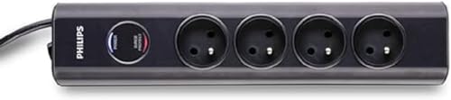 Extensão Elétrica PHILIPS Spn7040Wa/19 Branco Philips - Fios e cabos elétricos - extensão elétrica, philips spn7040wa/19, branco, 4 tomadas, interruptor, proteção