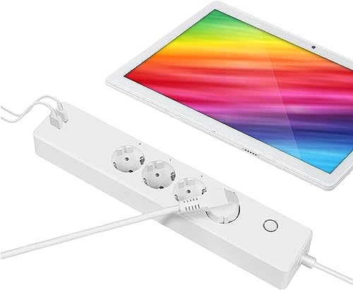 Extensão Elétrica Wi-Fi com 6 Tomadas e 2 Portas Usb 16A 3680W 1.8M HTbrightly - Fios e cabos elétricos - wi-fi, 6 tomadas, 2 portas USB, 16A, 3680W