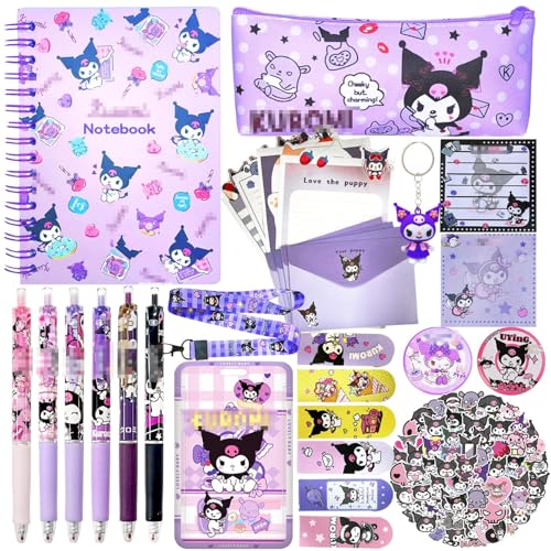 Kit de Papelaria Kawaii (Idade Mínima Recomendada: 4 anos) HouHaoDianZi - Organizadores de mesa - kit, papelaria, kawaii, 4 anos