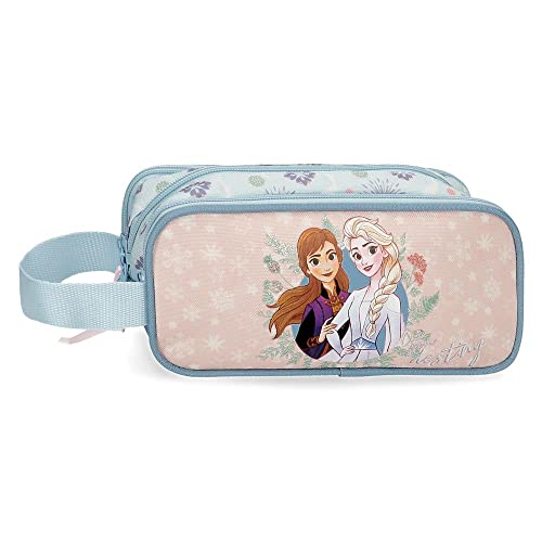 Estojo DISNEY FROZEN Azul (22 x 10 x 9 cm) Disney - Organizadores de mesa - estojo, disney frozen, azul, geladeira, Elsa, poliéster