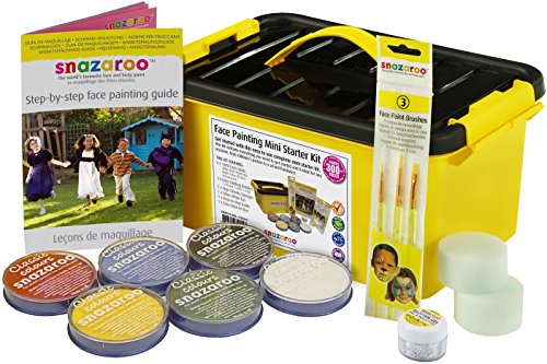Pinturas Faciais SNAZAROO Mini Kit de 14 Peças Snazaroo - Maquiagem de fantasia e palco - faciais, mini kit, 14 peças