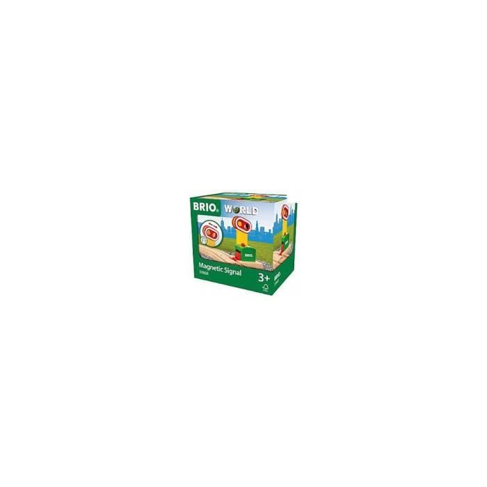 Peça para Pista Ferroviária BRIO 33868 BRIO - Brinquedos - pista ferroviária, sinal de trânsito, iluminação