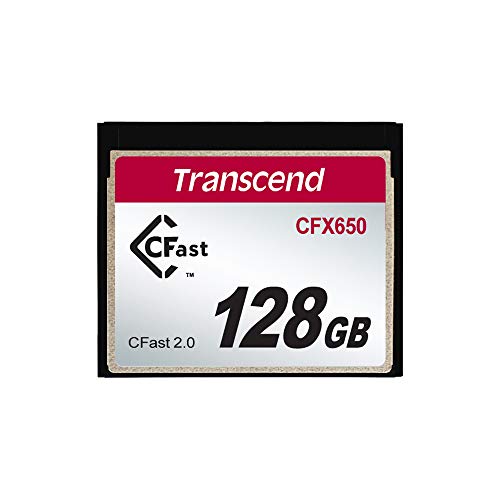 Cartão de Memória TRANSCEND CFX650-128G Transcend - Cartões de memória flash - 128 GB, Compact Flash, 510 MB/s, Canon EOS 5D Mark III