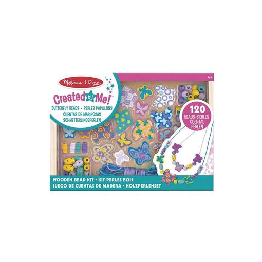 Jogo de Tabuleiro MELISSA & DOUG Missangas (3 Anos) Melissa & Doug - Brinquedos - contas, madeira, 3 anos, 120 peças