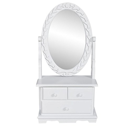 Mesa de Apoio VIDA XL Oval (Madeira - 26 x 13 x 50 cm) vidaXL - Conjuntos de móveis - madeira, 26x13x50cm, oval