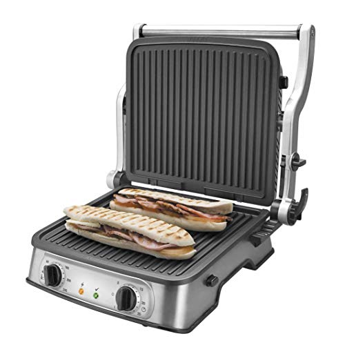 Grill de Contacto LACOR 69174 (2000 W) Lacor - Eletrodomésticos - 2000w, antiaderente, preto/prata