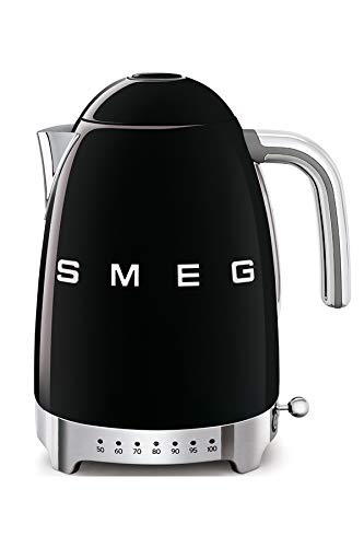 Chaleira Smeag Annis50 Klf04Bleu Preta 1.5 L Smeg - Eletrodomésticos de cozinha - 1.5 L, aço inoxidável, compartimento para fio, sobreaquecimento