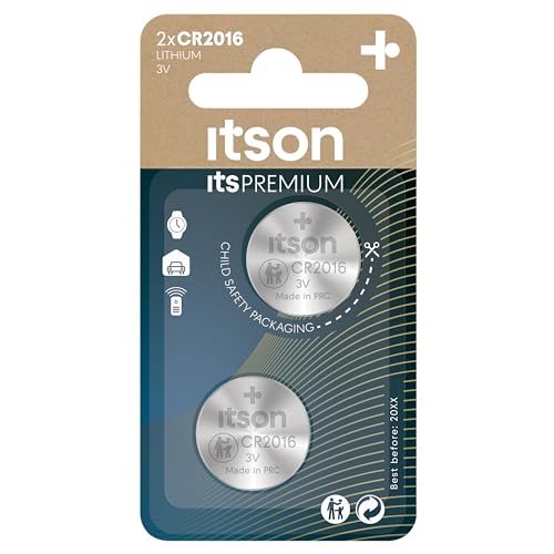 Pilhas Não Recarregáveis ITSON CR2016 (2 unidades) Advanced Power Solutions - Baterias - pilhas não recarregáveis, cr2016, 2 unidades, tecnologia lítio, relógios, calculadoras
