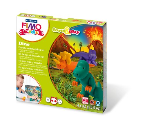 Plasticina STAEDTLER Fimo Kids (Idade Mínima: 3) Staedtler - Materiais de cerâmica e escultura - modelador, envernizar, pintar, 3 anos