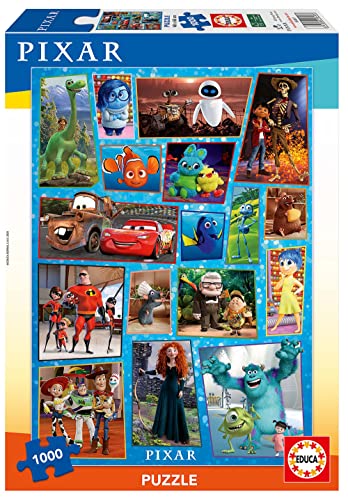 Puzzle EDUCA BORRAS Disney Pixar 1000 Peças EDUCA - Quebra-cabeças de encaixar - puzzle, disney, pixar, 1000 peças