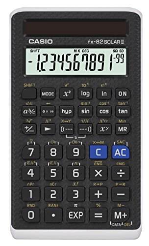 Calculadora de Mesa CASIO FX-82SOLAR II (12 dígitos) Casio - Calculadoras - 12 dígitos, preto, bateria solar, 10 dígitos
