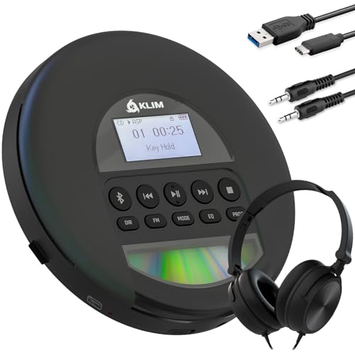 Leitor de CD KLIM Nomad (MP3 - Pilhas) KLIM - Áudio - bluetooth, mp3, altavoz, 8gb, microsd