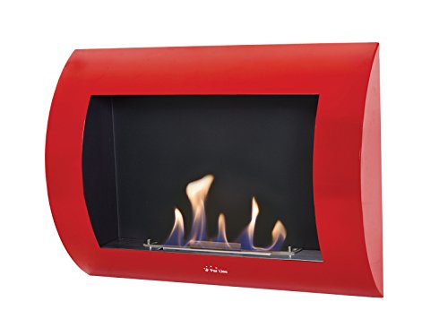 Lareira a Etanol PURLINE Inox Classic Vermelho (Elegância e Estilo) PURLINE - Lareiras - inox, vermelho, elegância