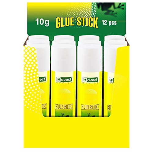 Cola Adesiva DRECT (12 Unidades - 10 g) Leviatan-Poligrafia Sp. z o.o. - Adesivos e ímãs para artesanato - pva, não mancha, lavável, 12 unidades