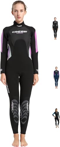 Fato Unisexo CRESSI Morea Lady Monopiece Wetsuit 3 Mm Preto para Natação (XXL) Cressi - Roupa de mergulho - unisexo, 3 mm, neopreno, elastano