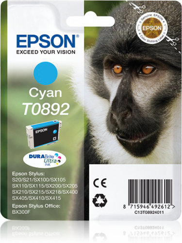 Tinteiro EPSON T0892 Azul (C13T08924020) Epson - Cartuchos de toner e jato de tinta - tinteiro, epson, azul