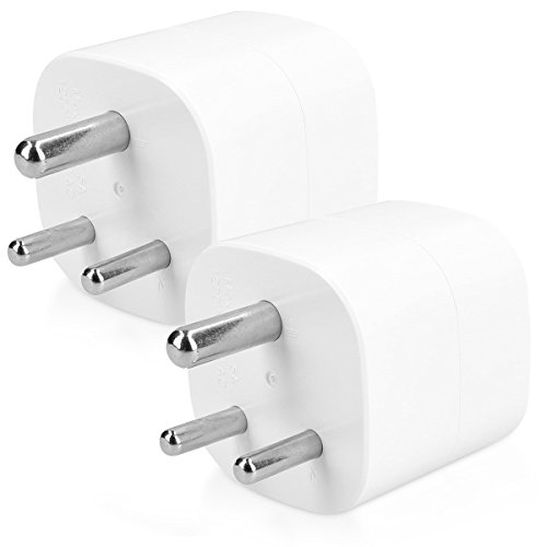 Adaptador KWMOBILE 2X (India - Branco) Kw-Commerce - Inversores de energia - adaptador, universal, índia, transformador