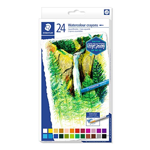 Lápis de Carvão STAEDTLER Karat Aquarell (Multicor - 24 Unidades) Staedtler - Lápis de cera - multicor, 24 unidades, redondos, aquarell