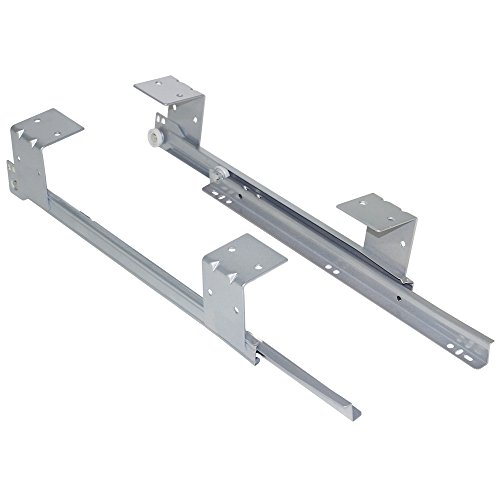 Guia de Rolos para Gaveta, EMUCA, 60 mm, Aço e Plástico, Cinzento Emuca - Corrediças de gaveta - gaveta, 60 mm, aço, plástico, cinzento