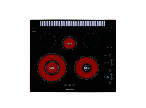Placa de Gás VITROKITCHEN 201TGBA (Gás Natural - 57.4 cm - Inox) Vitrokitchen - Eletrodomésticos de cozinha - gás natural, 57.4 cm, inox, 5 bocas