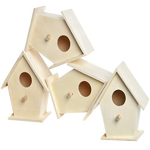 Kit de Artesanato BAKER ROSS Birdhouses (Idade Mínima: 6) Baker Ross - Materiais de arte e artesanato - madeira, tijolos decorativos, corantes naturais, instruções
