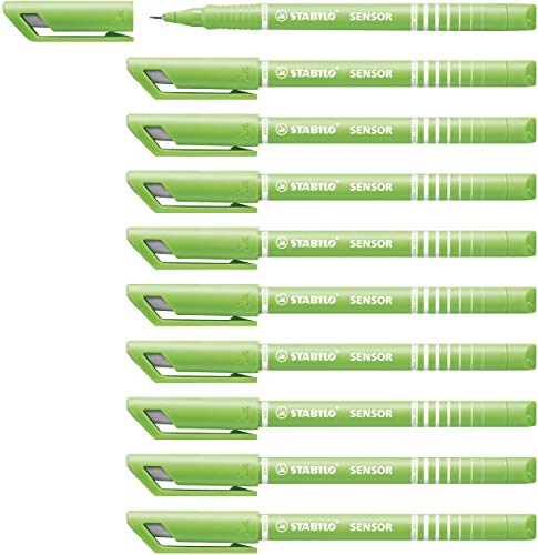 Marcadores Fineliner STABILO Sensor (Multicor - Ponta Fina) Stabilo - Canetas - multicor, ponta fina, precisão, 0,3 mm