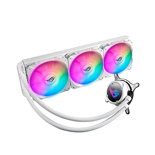 Water Cooler ASUS ROG Strix LC 360 RGB Water Block White Edition ASUS - Peças de refrigeração de sistema de computador - refrigeração líquida, rgb, branco, processador