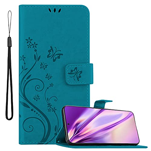 Capa para Samsung Galaxy S21 Ultra CADORABO Azul CADORABO - Capas para telemóveis - fólio, azul, couro, resistente ao pó