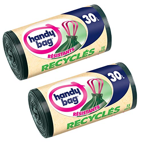 Sacos Recicláveis HANDY BAG (53x63cm) 30L HANDY BAG - Cozinha & sala de jantar - 53x63cm, 30L, resistentes, cinto de cordas
