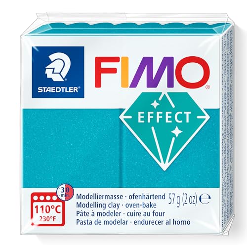 Argila Modeladora STAEDTLER Fimo Effect Azul Turquesa FIMO - Materiais de cerâmica e escultura - argila modeladora, staedtler fimo effect, azul turquesa