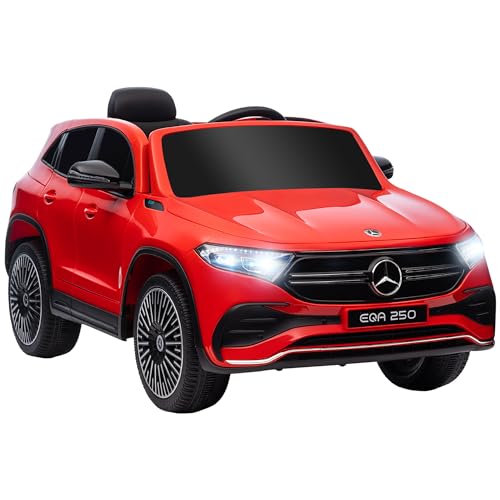 Carro Elétrico HOMCOM Mercedes Benz Eqa (Idade Mínima: 3 - Vermelho) HOMCOM - Veículos elétricos de passeio - vermelho, mercedes benz eqa, bateria recarregável, policarbonato